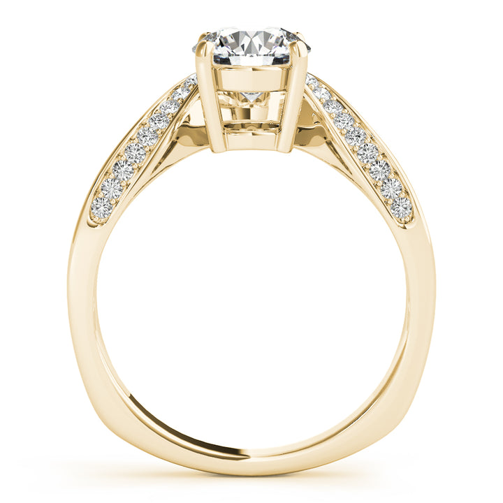 18K Yellow Gold 0.5 ct Diamond Engagement Ring