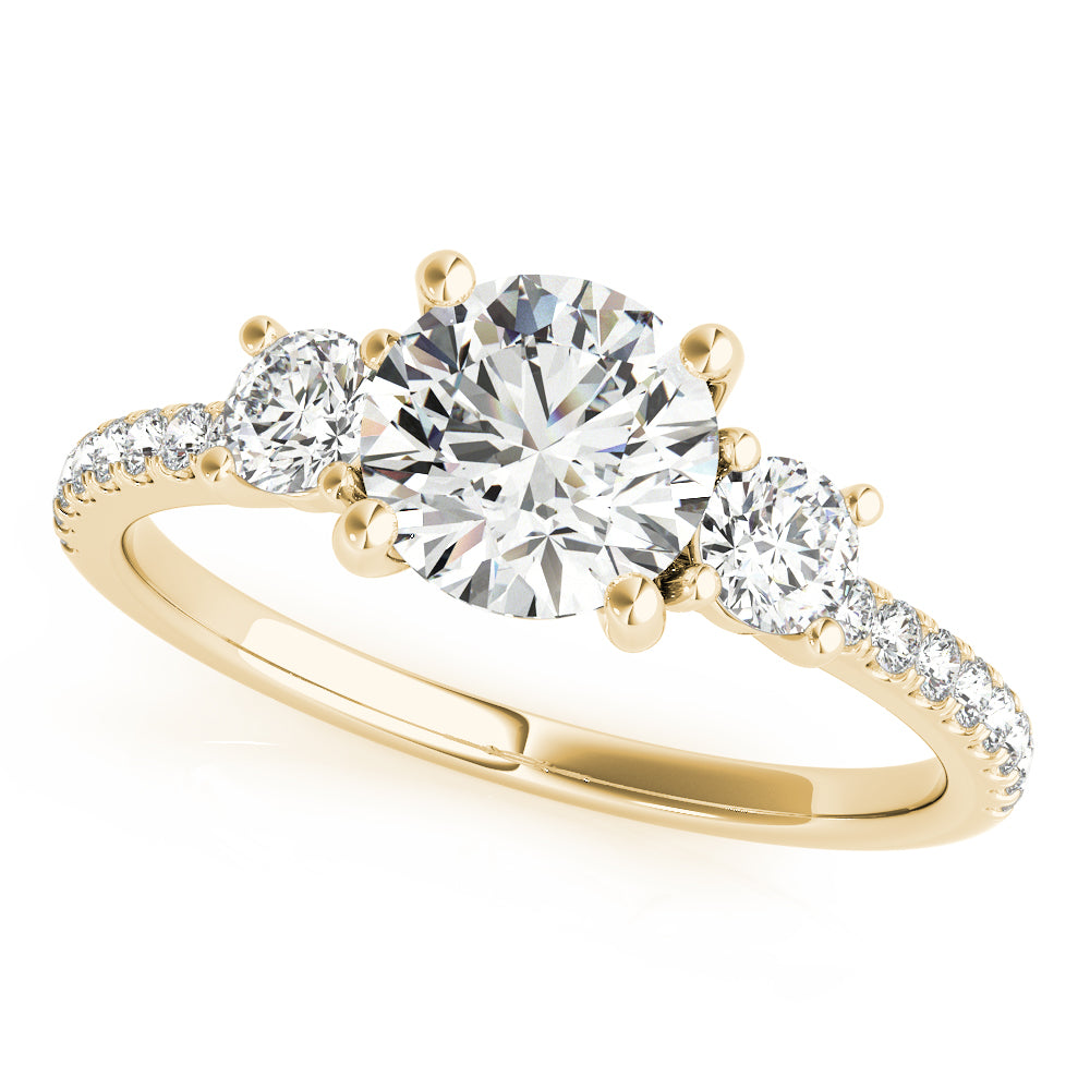 18K Yellow Gold 1.24 ctw Diamond Engagement Ring