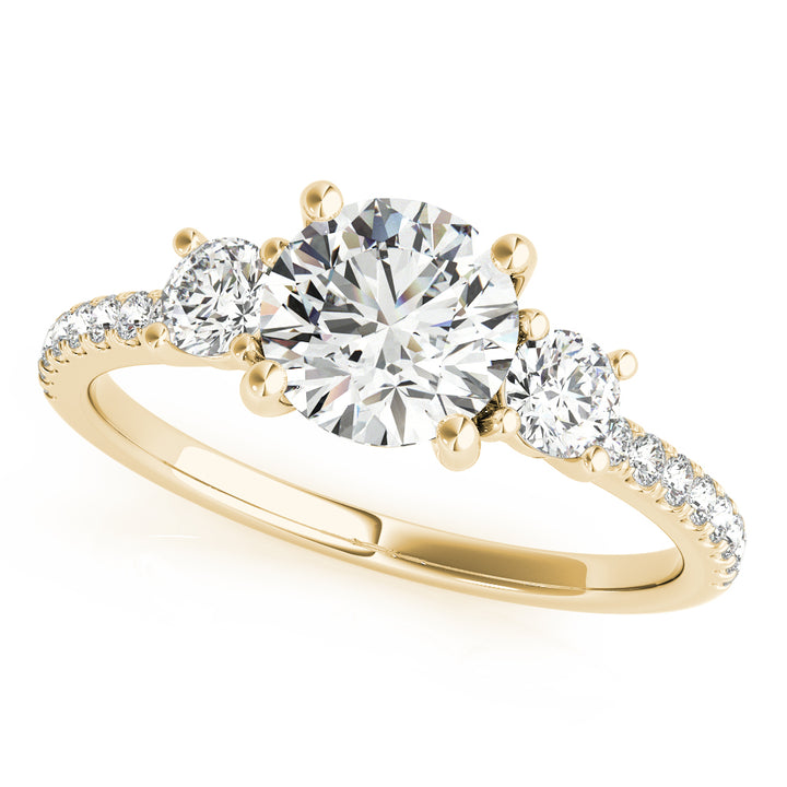 18K Yellow Gold 1.24 ctw Diamond Engagement Ring