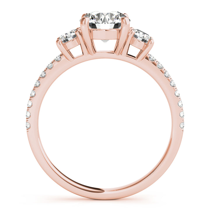 18K Rose Gold 1.38ctw Diamond Engagement Ring