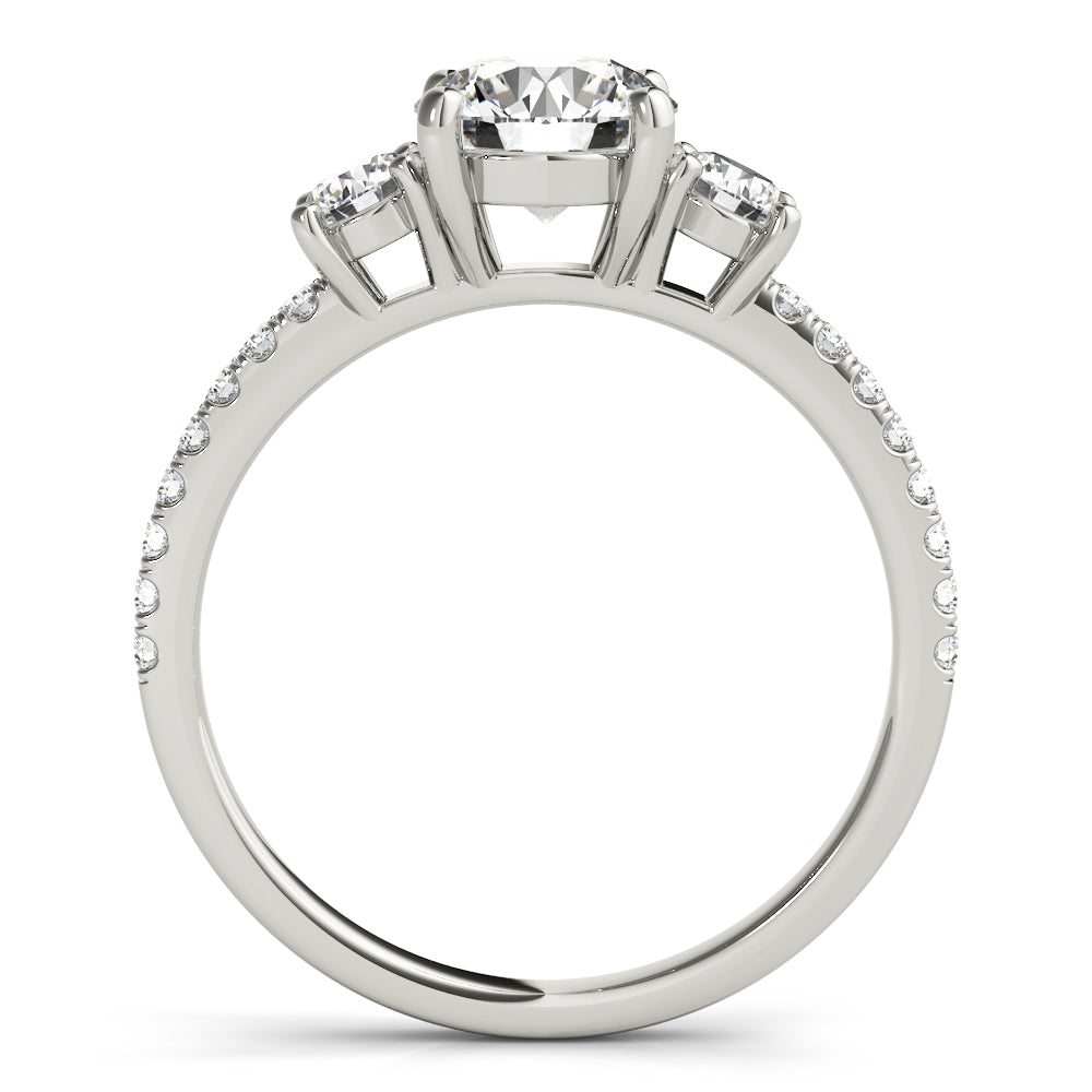 14K White Gold 1.24 ctw Diamond Engagement Ring