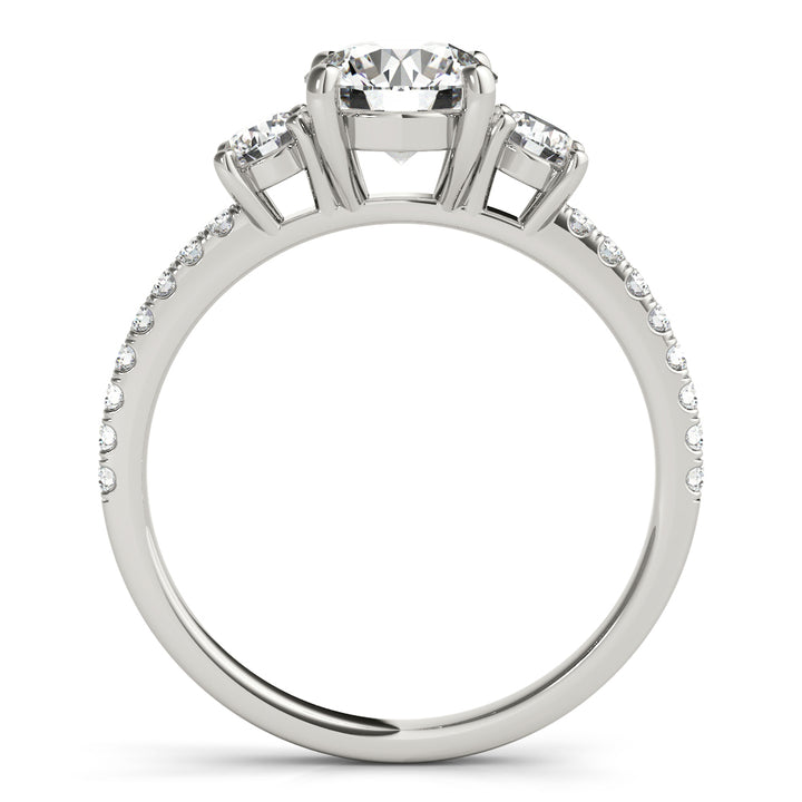 14K White Gold 1.24 ctw Diamond Engagement Ring