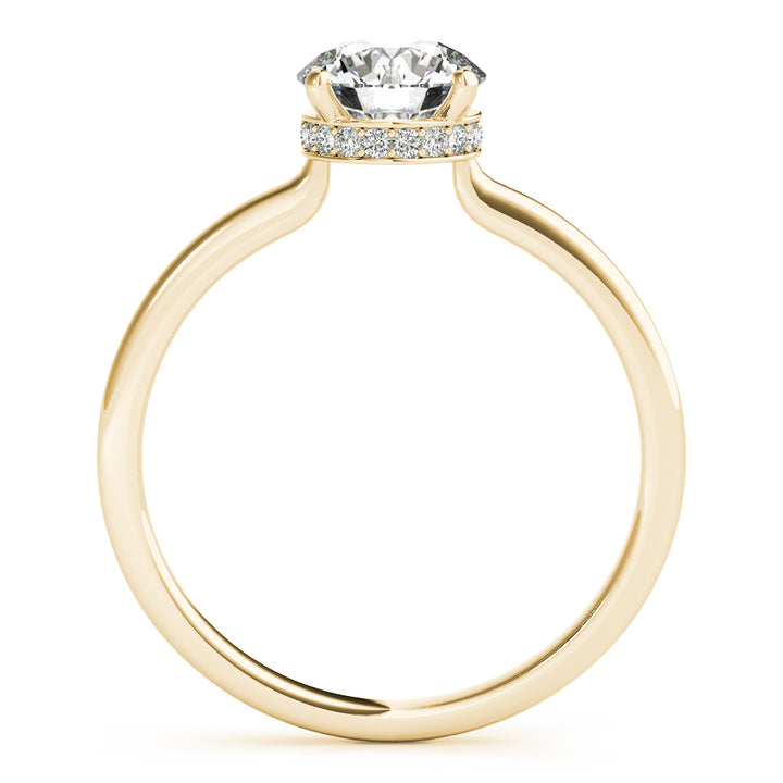 18K Yellow Gold 1 CT Diamond Engagement Ring