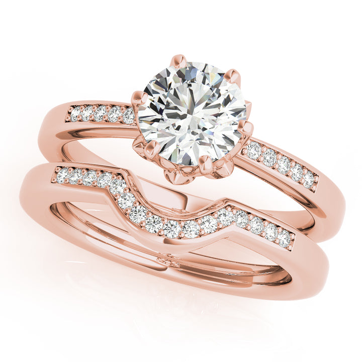 Rose Gold 1.125ctw Round Diamond Engagement Ring