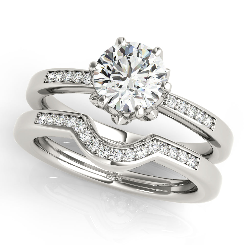 Platinum 1.125ctw Round Diamond Engagement Ring