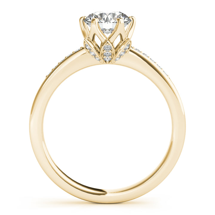 14K Yellow Gold 1.125ctw Diamond Engagement Ring