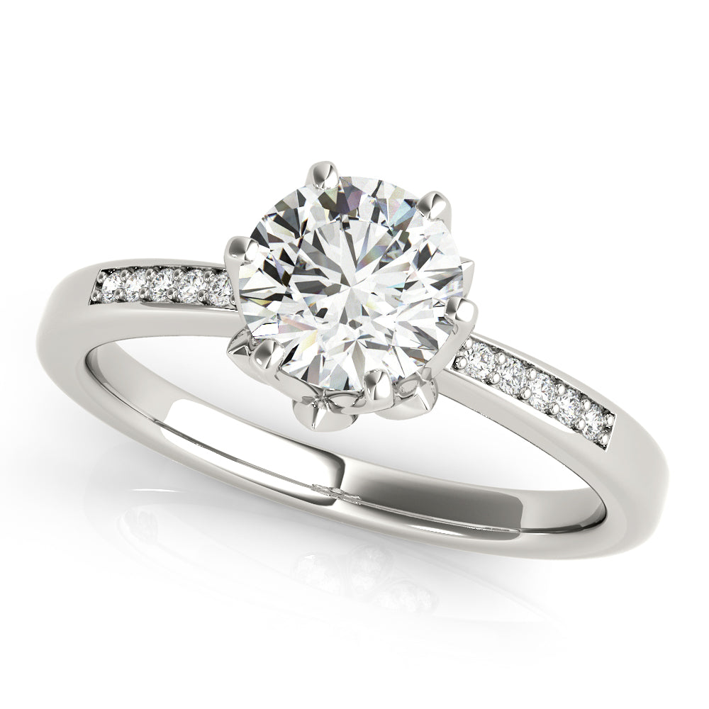 14K White Gold 1.125ctw Diamond Engagement Ring