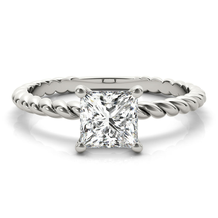 18K White Gold 0.6 CT Diamond Solitaire Ring