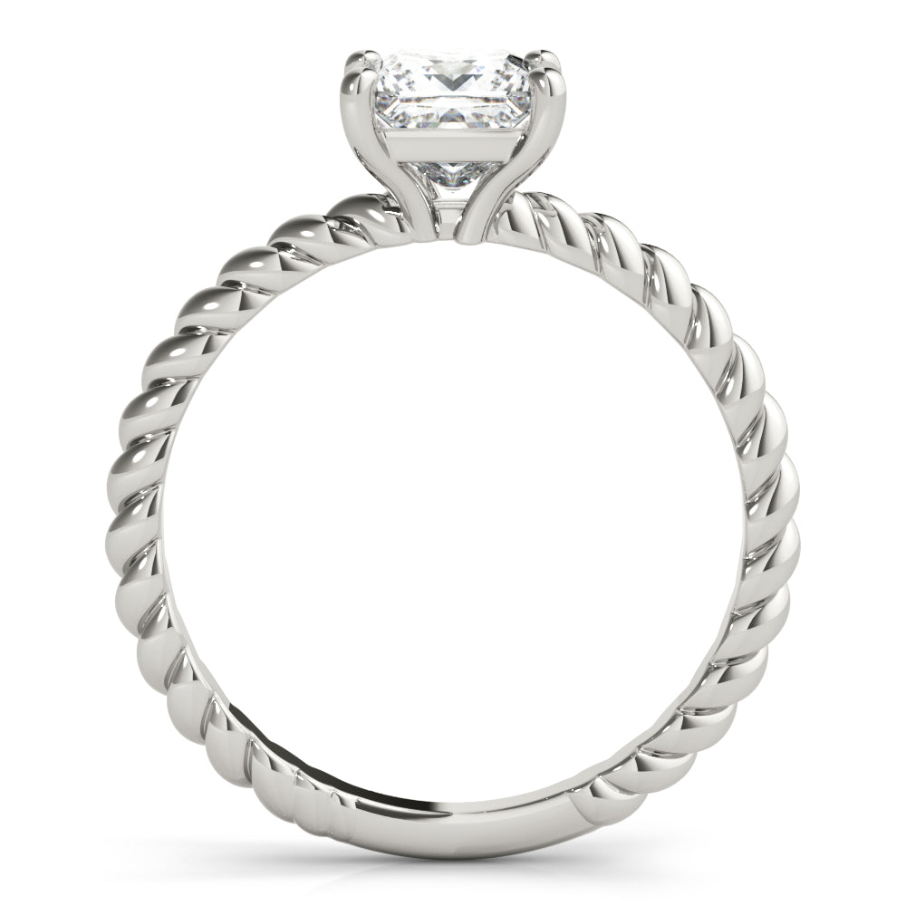 18K White Gold 0.6 CT Diamond Solitaire Ring