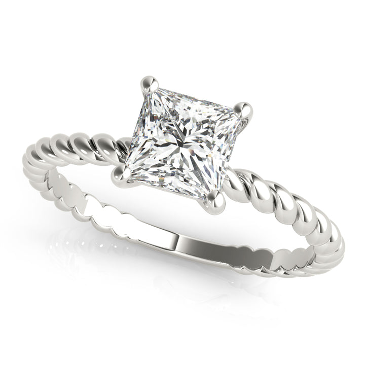 Platinum 5/8 CT Diamond Solitaire Engagement Ring