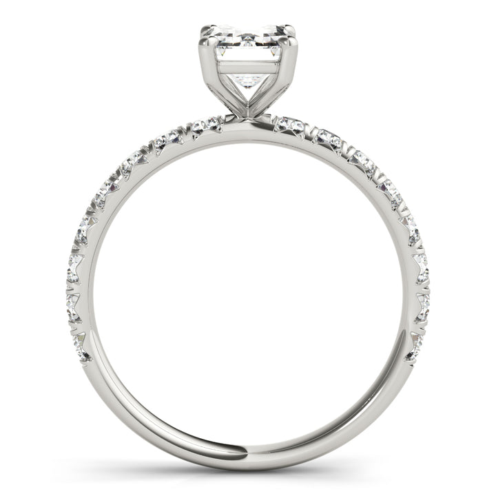 18K White Gold Multi-Diamond Engagement Ring