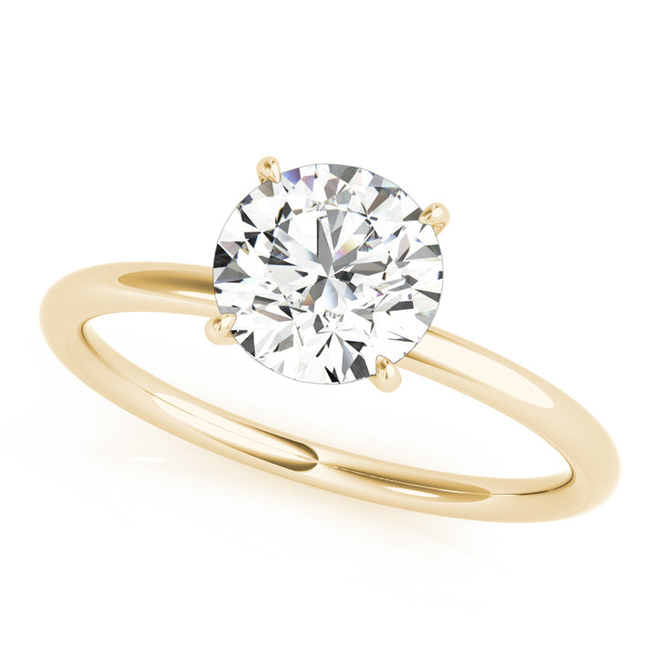 14K Yellow Gold 1 CT Diamond Halo Engagement Ring