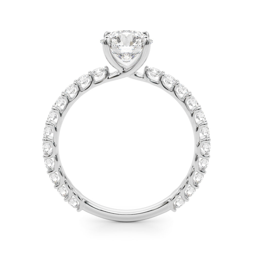14K White Gold 1.25 ctw Round Diamond Ring