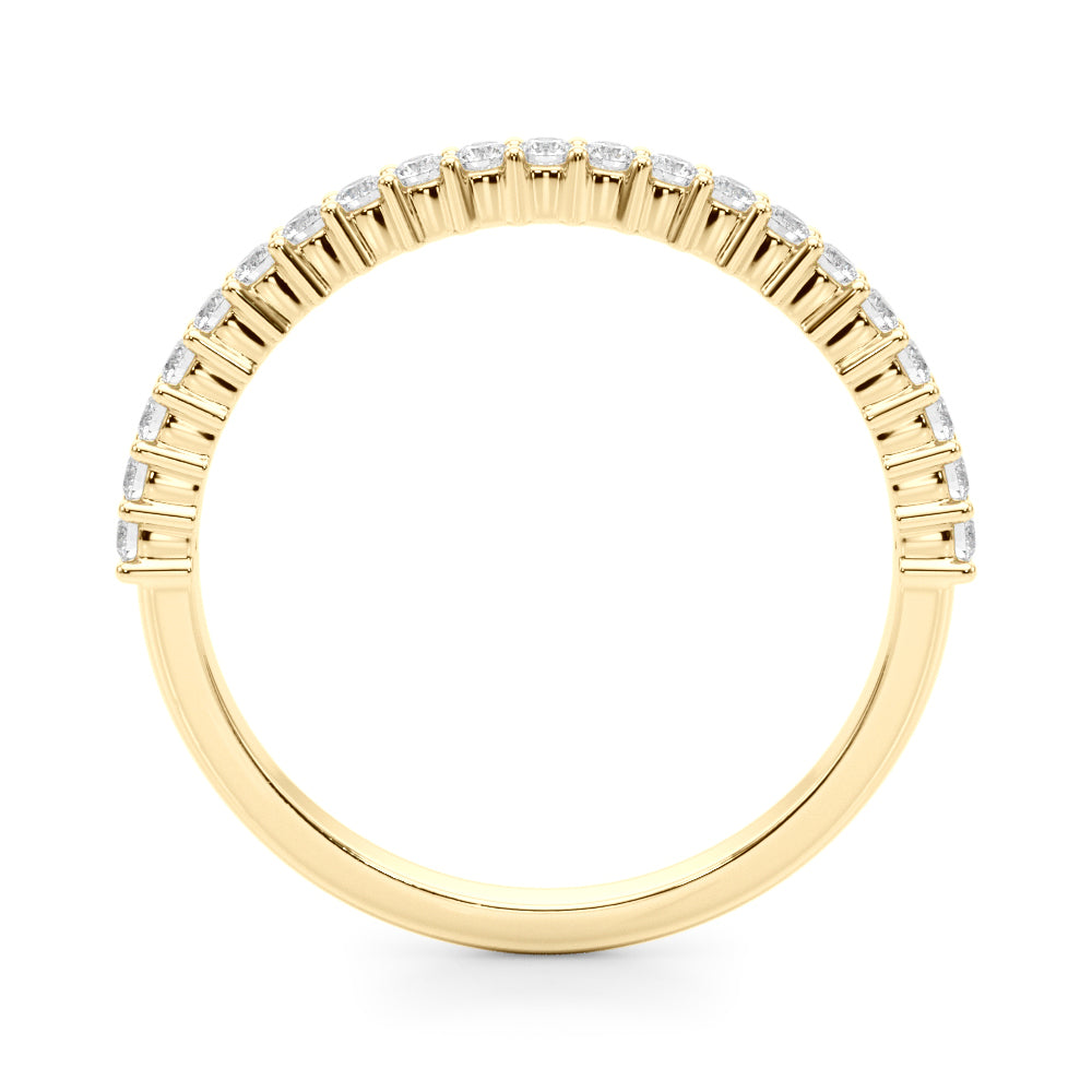 14-Diamond 18K Yellow Gold Wedding Ring