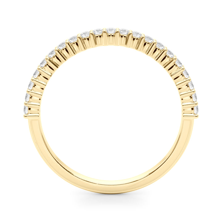 14-Diamond 18K Yellow Gold Wedding Ring