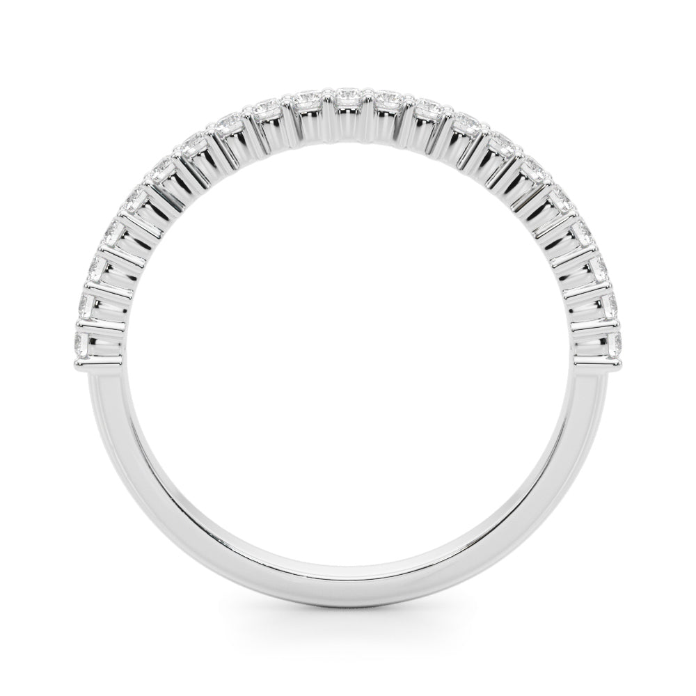 White Platinum 14-Diamond Wedding Ring