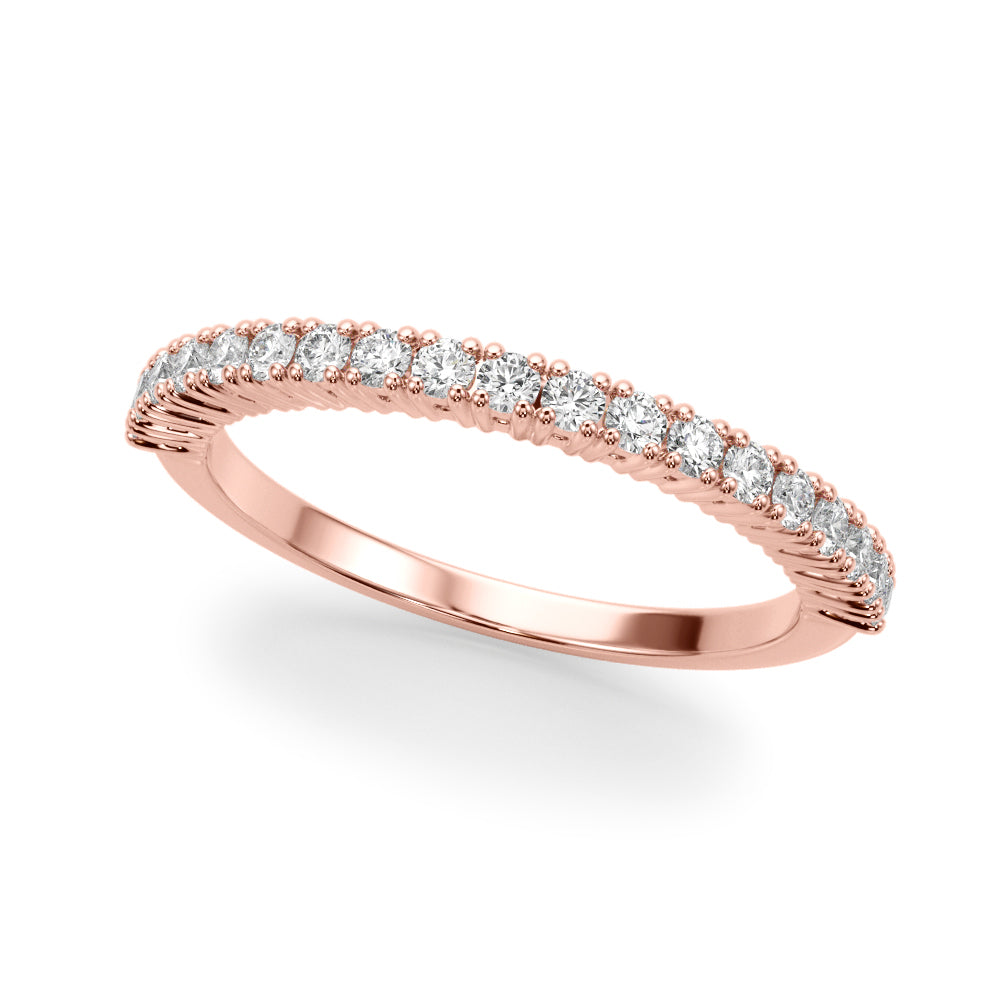 Rose Gold Lab Diamond Wedding Ring