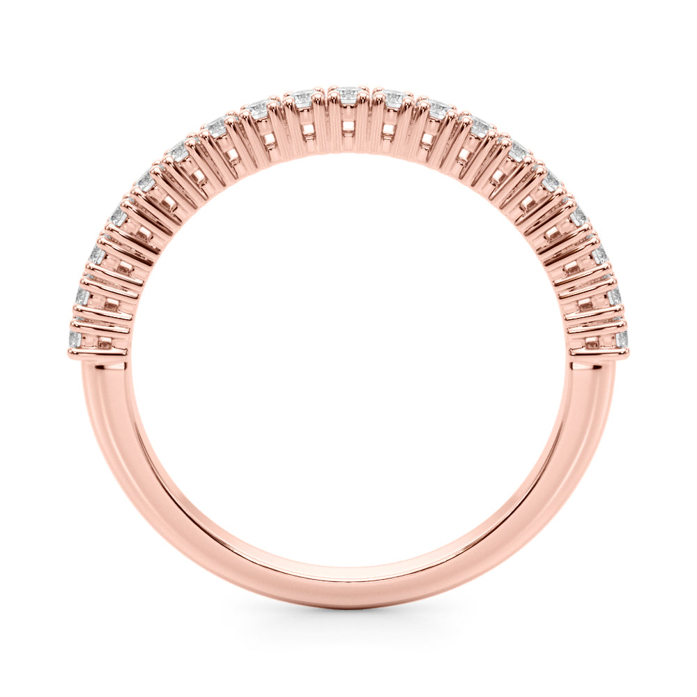 Rose Gold Lab Diamond Wedding Ring