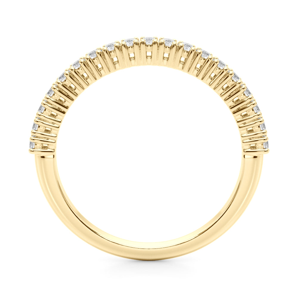 18K Yellow Gold Lab Diamond Wedding Ring