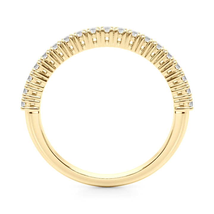 18K Yellow Gold Lab Diamond Wedding Ring