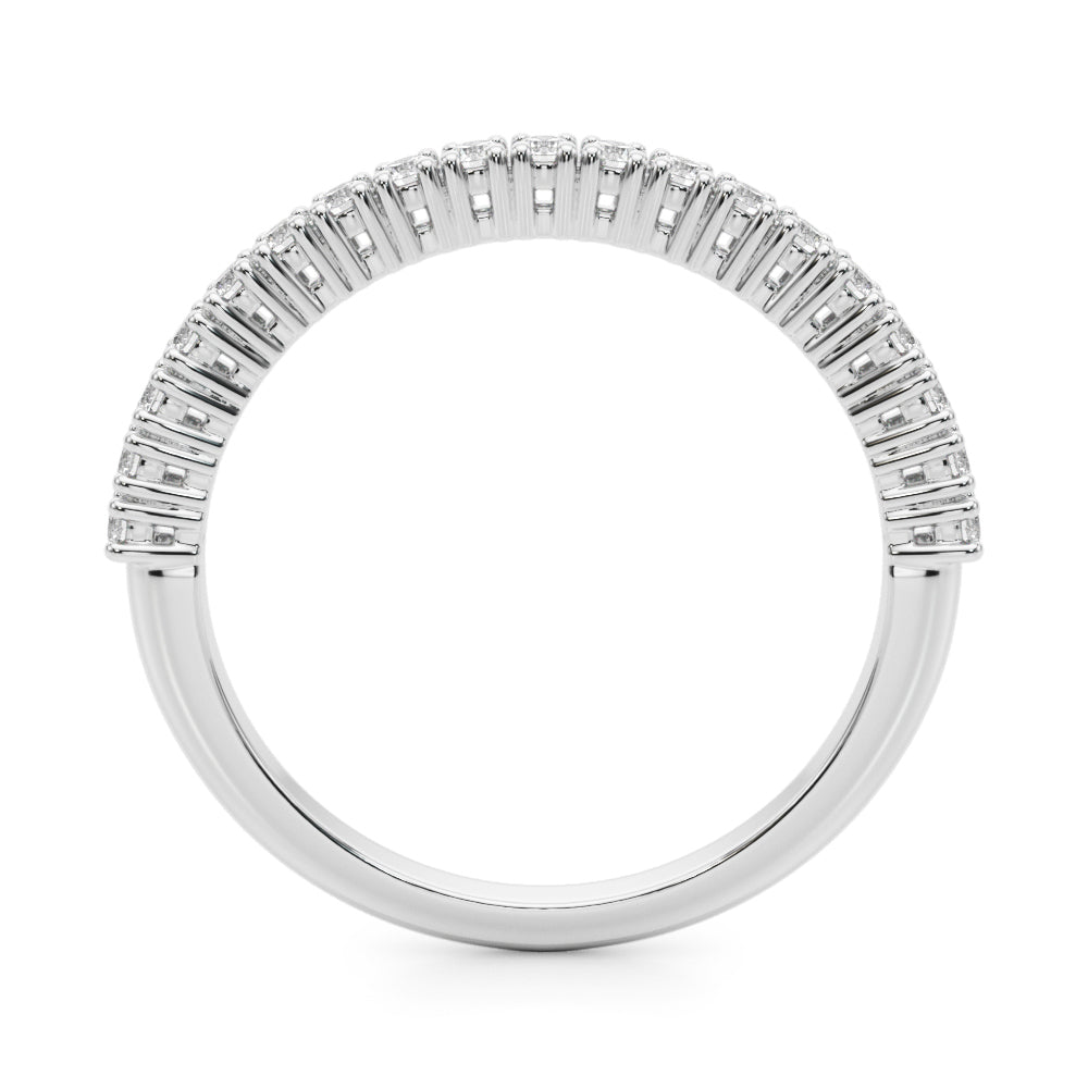 White Gold 15-Stone Lab Diamond Wedding Ring