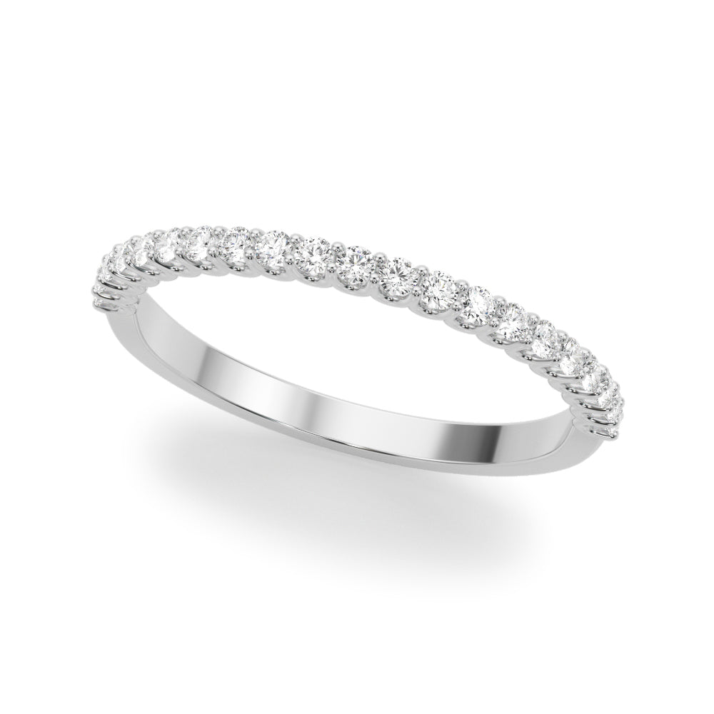 18K White Gold Lab Diamond Wedding Band