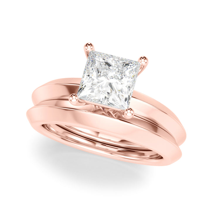 14K Rose Gold 3/4 CT Diamond Solitaire Engagement Ring