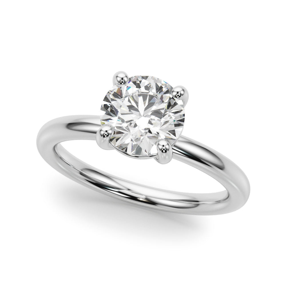 1 CT Lab Diamond 18K White Gold Solitaire