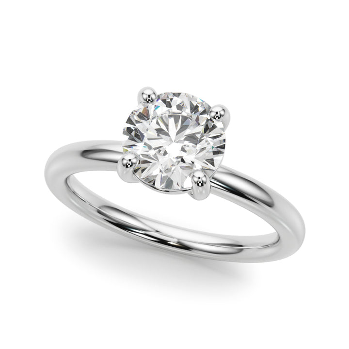 1 CT Lab Diamond 18K White Gold Solitaire