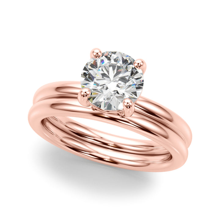 Rose Gold 1CT Lab Diamond Solitaire Ring