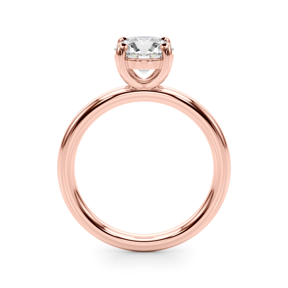 Rose Gold 1CT Lab Diamond Solitaire Ring