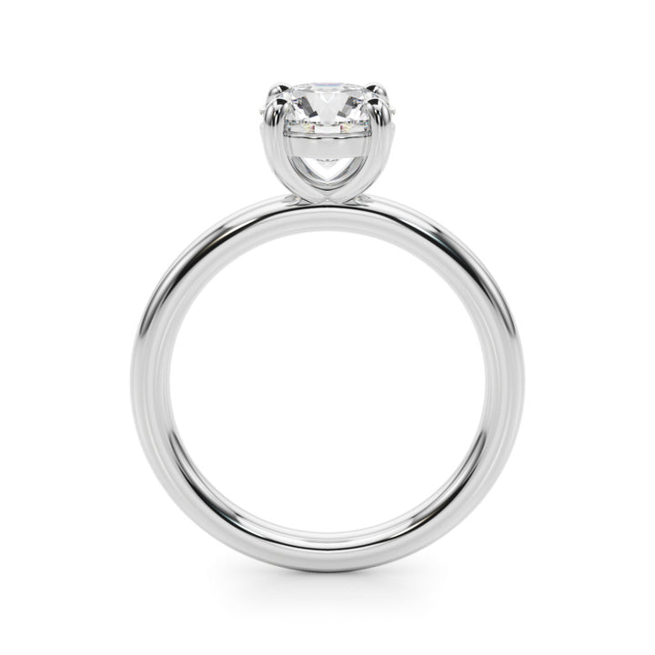 14K White Gold Round Diamond Solitaire
