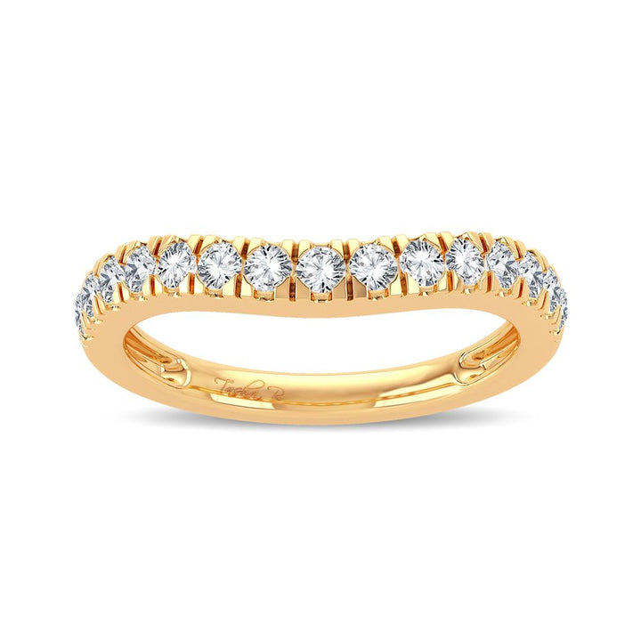14K Yellow Gold 0.50ct Lab Diamond Womens Ring Enhancer