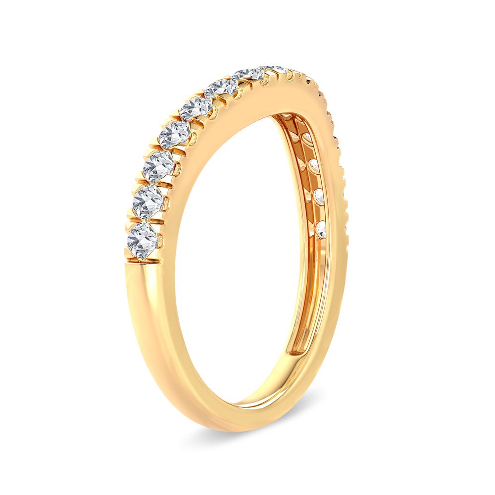 14K Yellow Gold 0.50ct Lab Diamond Womens Ring Enhancer