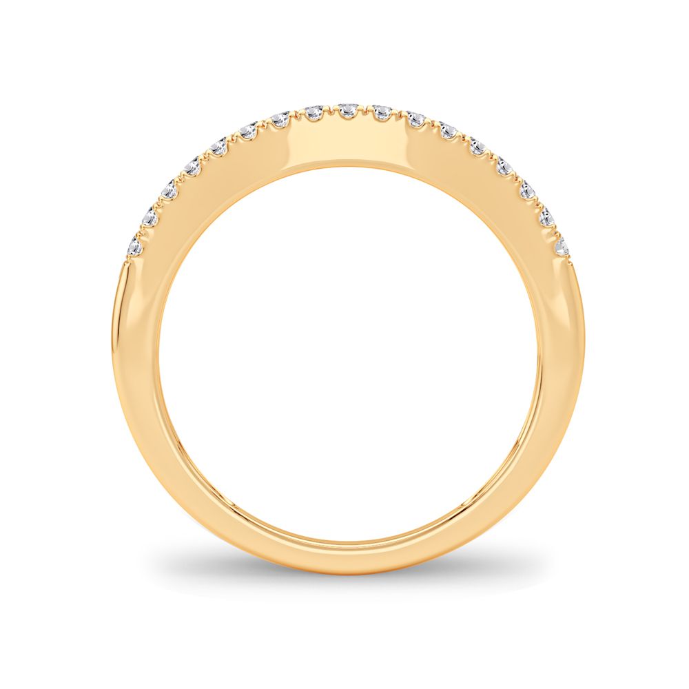 14K Yellow Gold 0.17CT Lab Diamond Womens Ring Enhancer Band