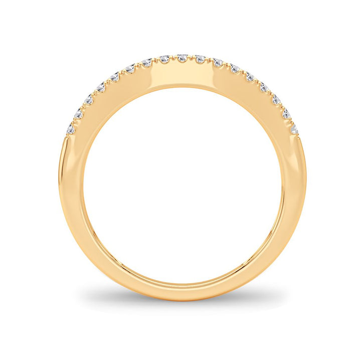 14K Yellow Gold 0.17CT Lab Diamond Womens Ring Enhancer Band