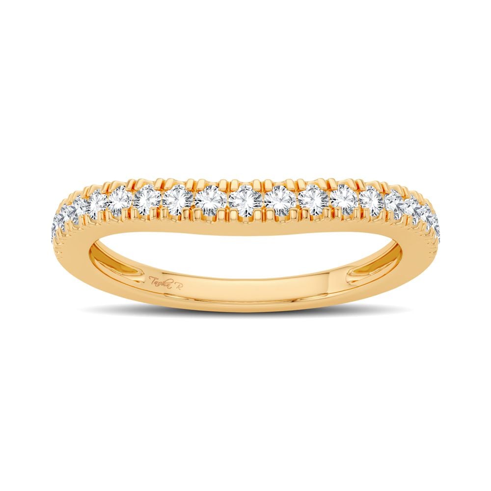 14K Yellow Gold 0.30CT Diamond Ring Enhancer for Women