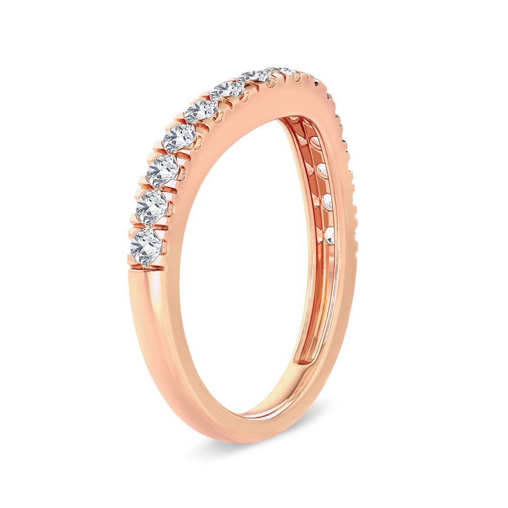 14k Rose Gold 0.50ct Lab Diamond Womens Ring Enhancer