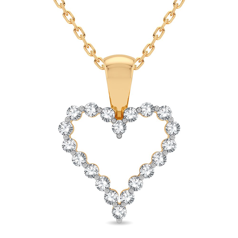 14K 0.25CT Diamond Pendant