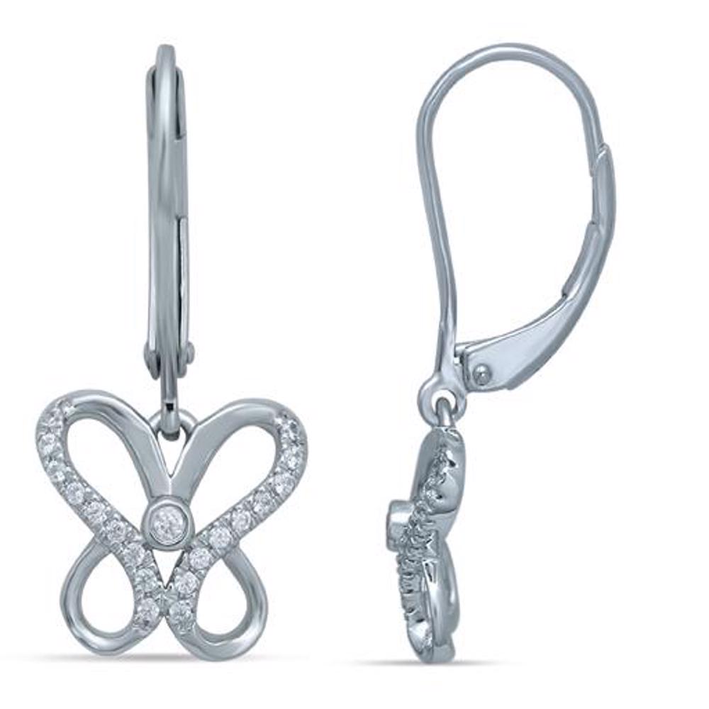 Sparkling 0.3CT Lab Diamond White Gold Earring Pair