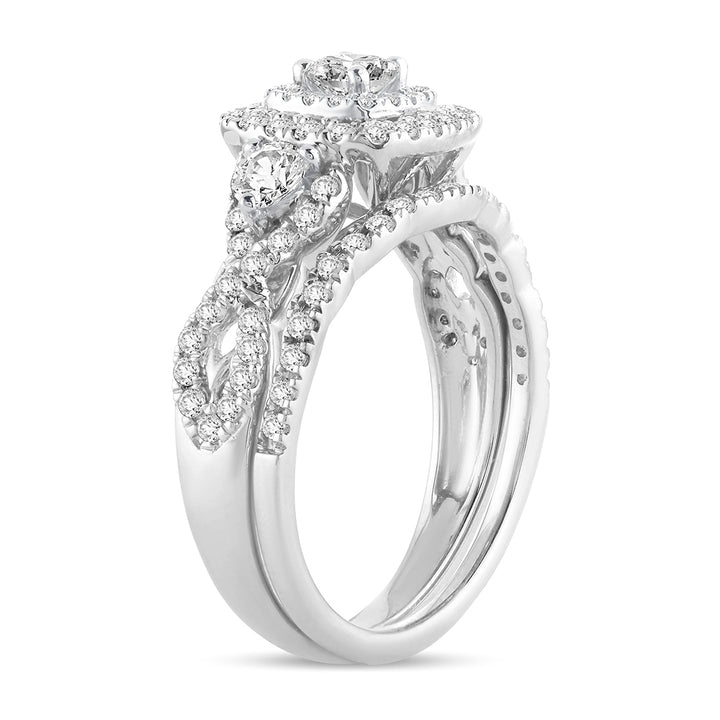 Brilliant 14k White Gold Lab Diamond Engagement Ring