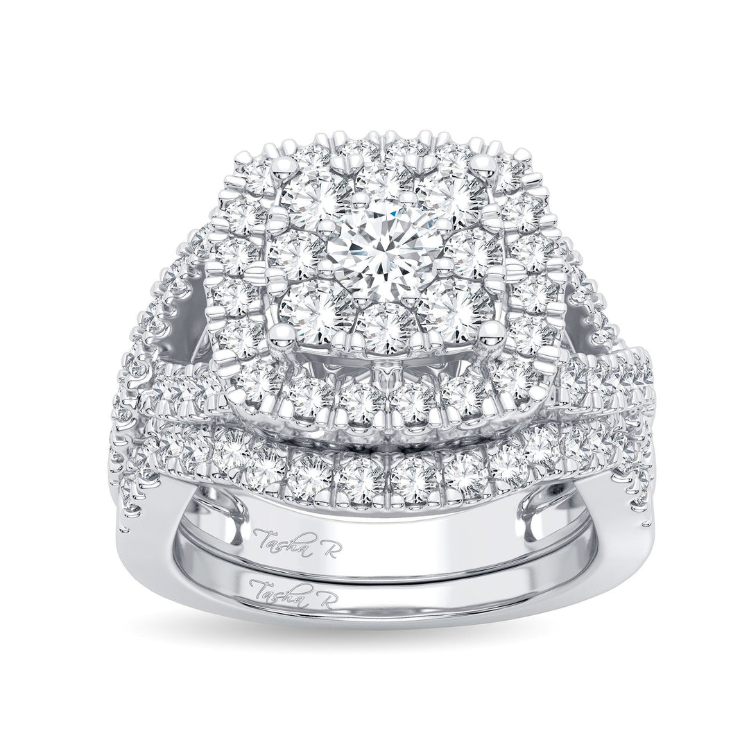 14k White Gold Lab Diamond Bridal Ring (2.00CT)