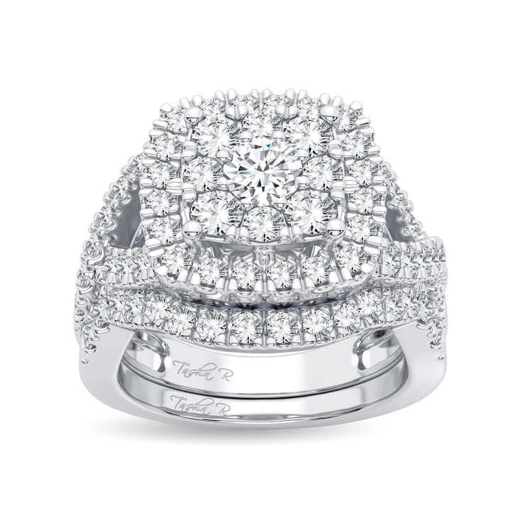 14k White Gold Lab Diamond Bridal Ring (2.00CT)