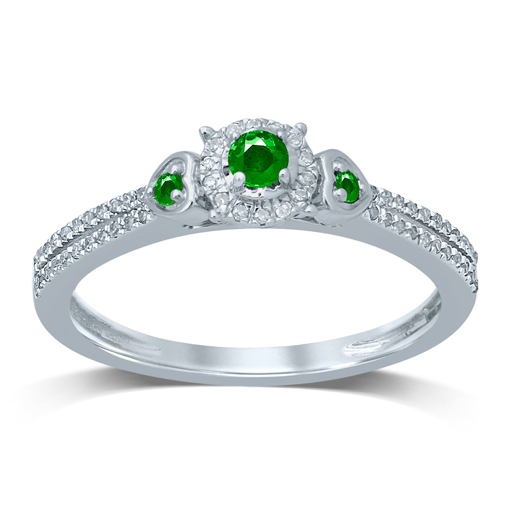 14K 0.12CT Diamond   EMERALD