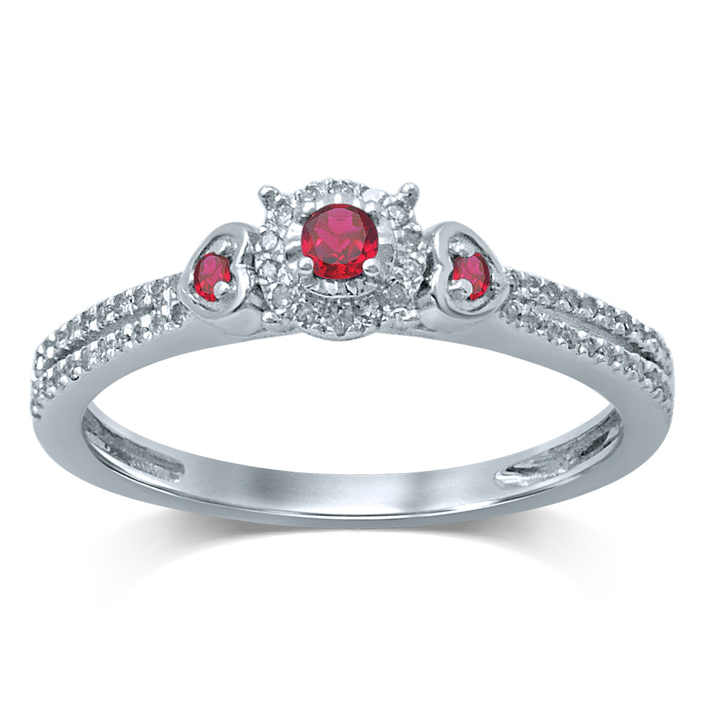 14K   RUBY  Diamond RING