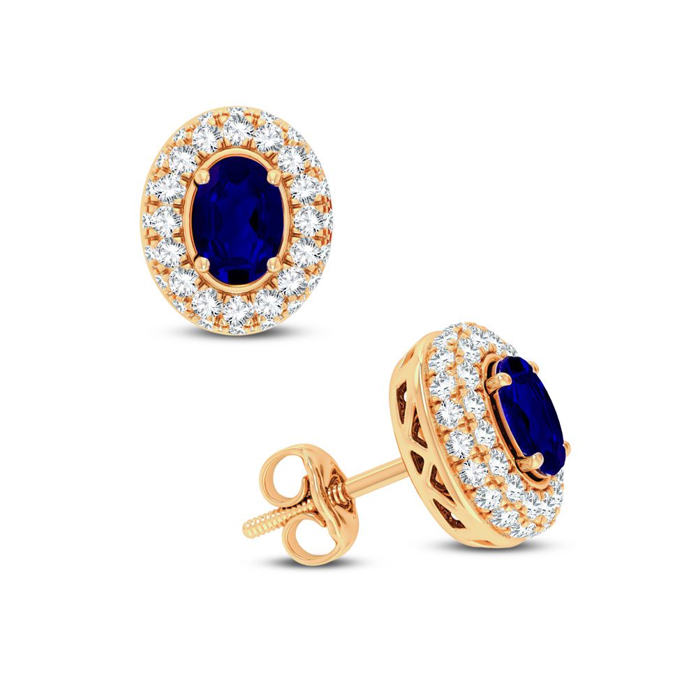 14K Yellow Gold Lab-Grown Diamond Stud Earrings (0.57 CT)