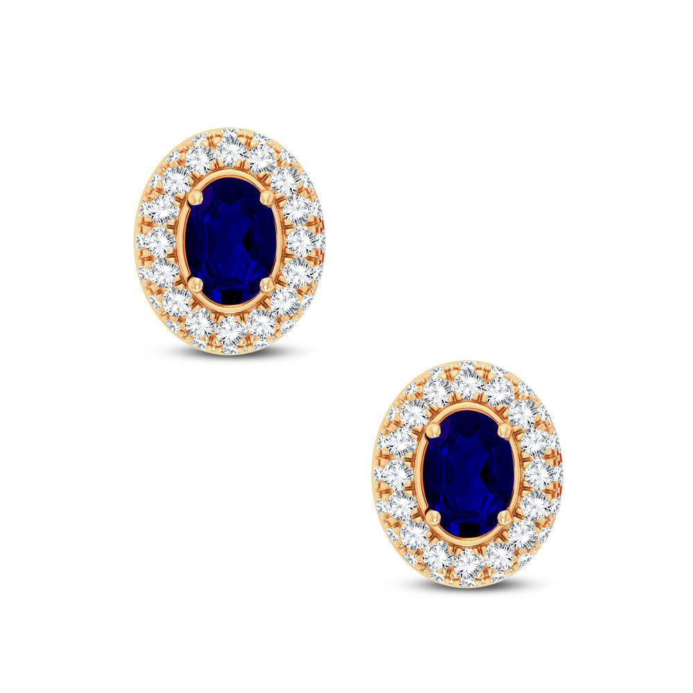 14K Yellow Gold Lab-Grown Diamond Stud Earrings (0.57 CT)