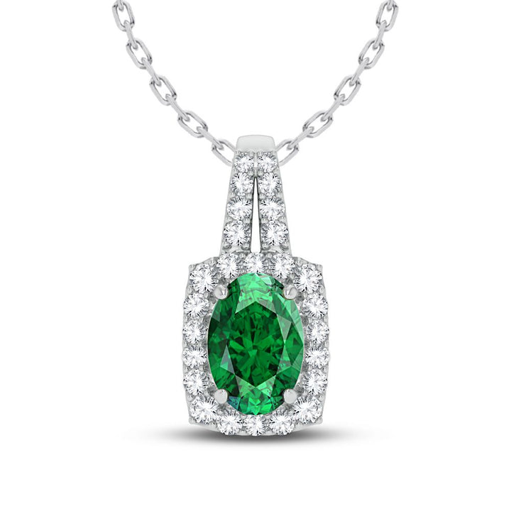 14k White Gold Lab Diamond Pendant: Timeless Feminine Charm