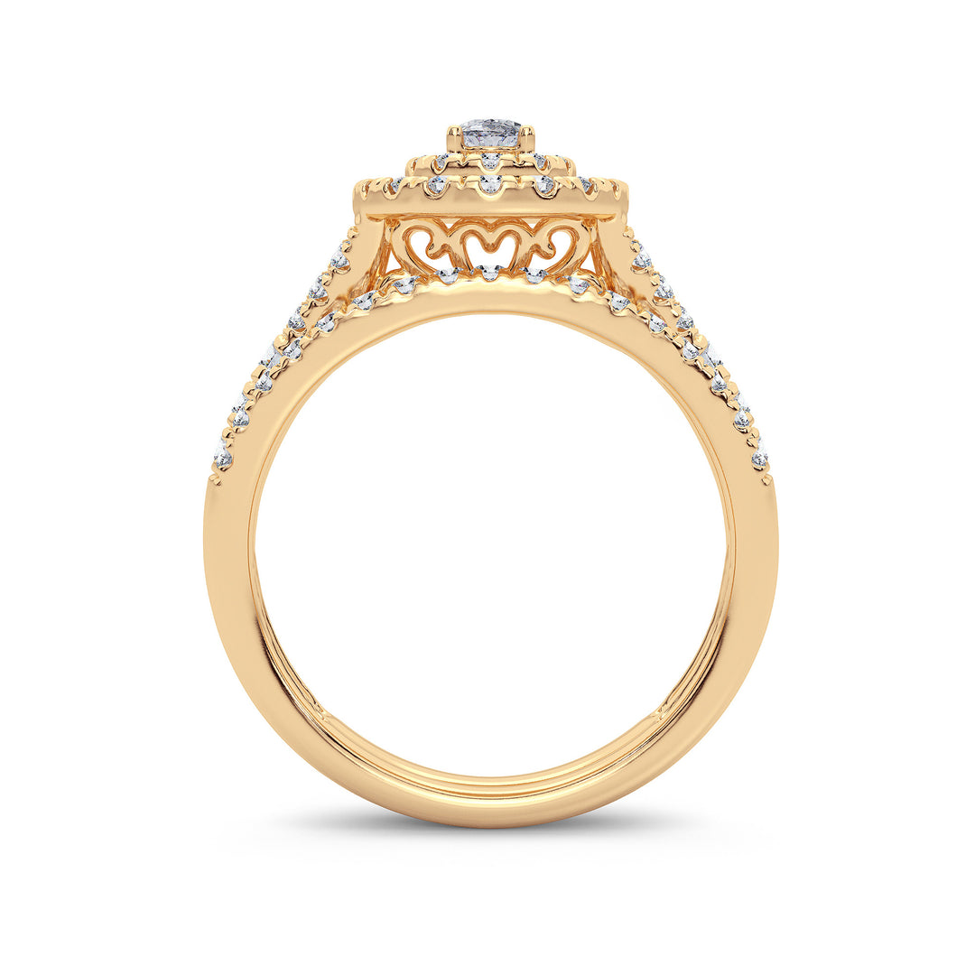 14K 1.00CT Diamond Bridal Ring