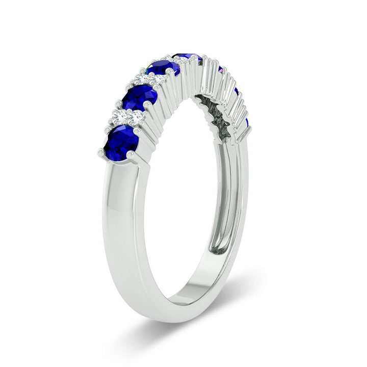 Chic 14k White Gold 0.10ct Lab Diamond Statement Ring